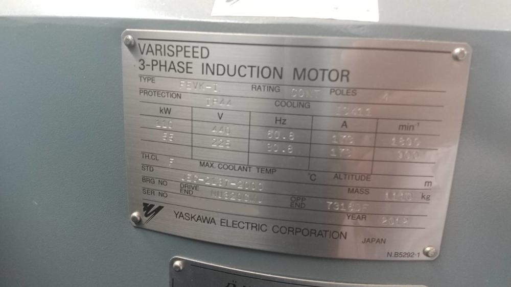 【中古】安川電機製モーターの詳細画像｜1枚目